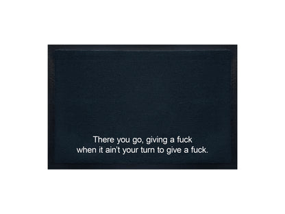 There you go, giving a f*ck Doormat