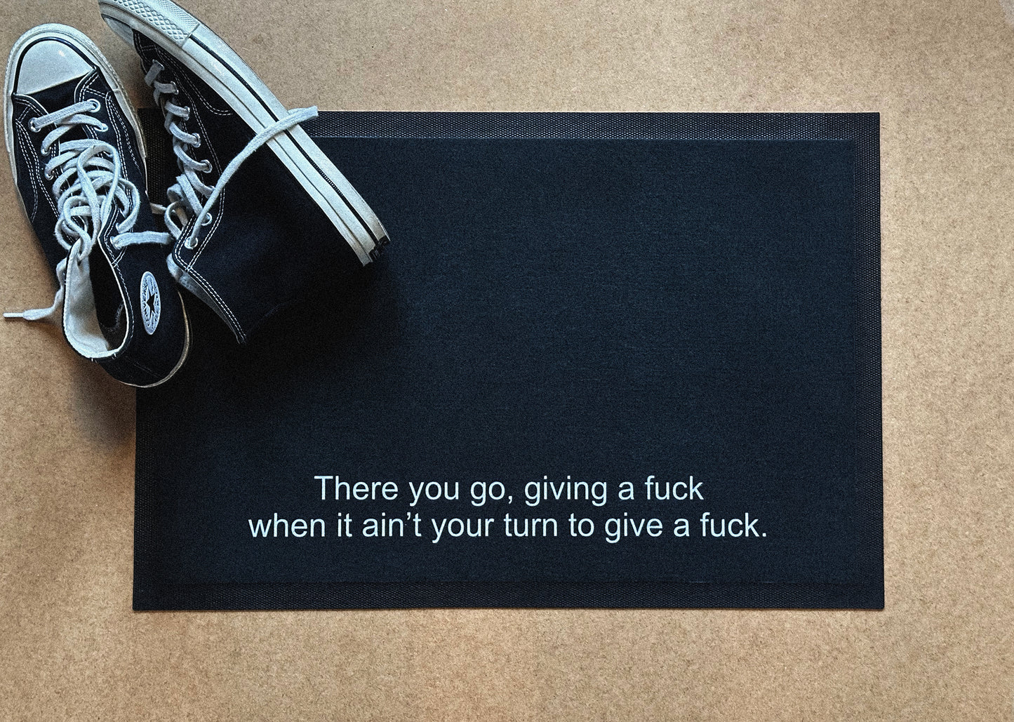 There you go, giving a f*ck Doormat