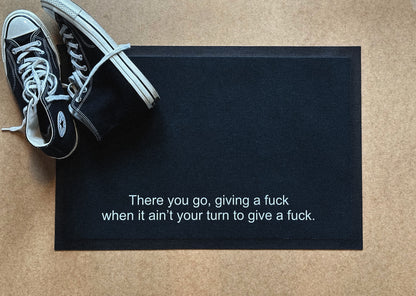 There you go, giving a f*ck Doormat