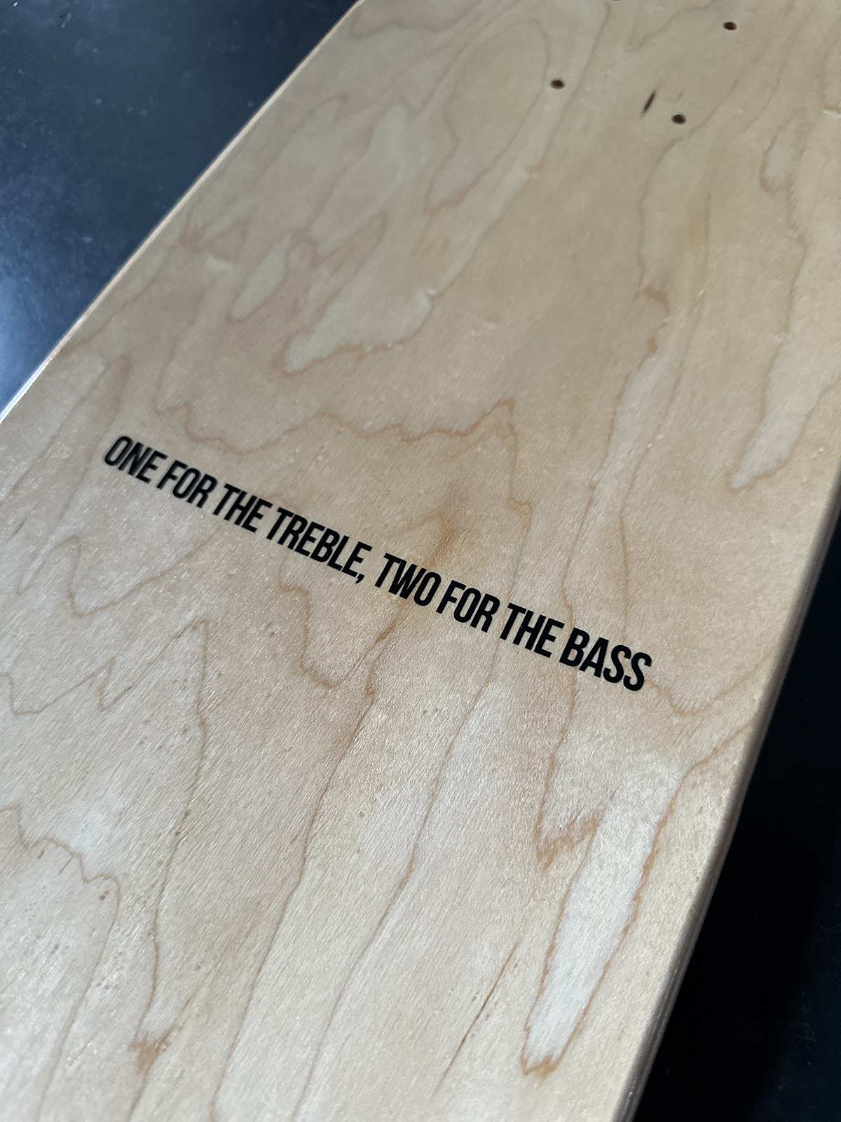 One for the treble, two for the bass 1